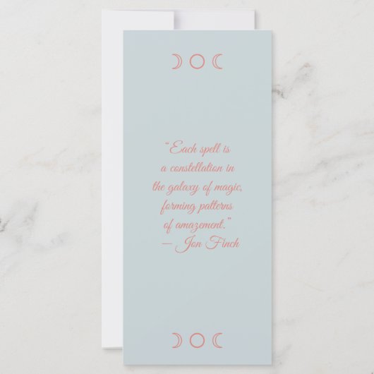 Creëer Uw Eigen Roze Bloem Collage Bladwijzer Kaar (Achterkant)