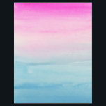 Creëer uw eigen roze en blauwe ombre flyer<br><div class="desc">Waterverf gradiëntwas van felroze en blauwe kleuren. Pas het aan door uw eigen tekst en/of afbeelding toe te voegen!</div>