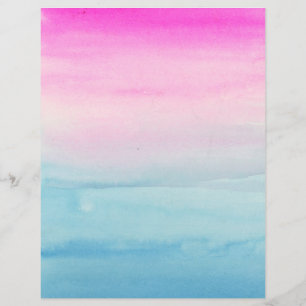 Creëer uw eigen roze en blauwe ombre flyer