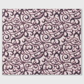 Creëer Uw eigen roze en zwarte Filippijnse patroon Cadeaupapier (Vlak)