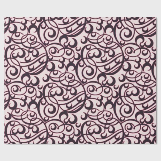 Creëer Uw eigen roze en zwarte Filippijnse patroon Cadeaupapier (Vlak)