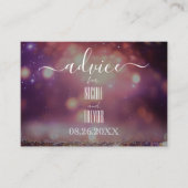 Creëer uw eigen roze glitterlampjes Bokeh Advieskaart (Voorkant)