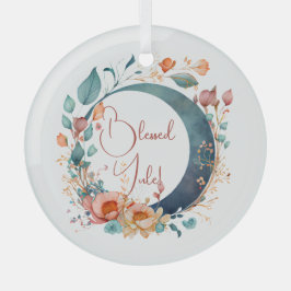 Creëer Uw Eigen Roze & Gouden Bloemenmaan Glas Ornament