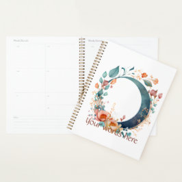 Creëer Uw Eigen Roze & Gouden Bloemenmaan Planner