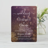 Creëer uw eigen roze gouden bokeh vuurwerk kaart (Staand voorkant)