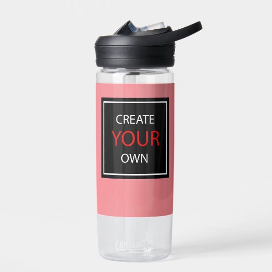 Creëer uw eigen roze gym, fitness / Aangepast Waterfles (Links)