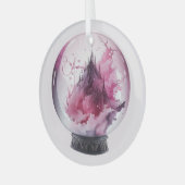 Creëer Uw eigen roze kristallen bal Glas Ornament (Voorkant links)