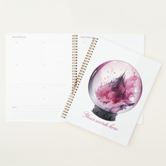 Creëer Uw eigen roze kristallen bal Planner (Display)