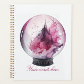 Creëer Uw eigen roze kristallen bal Planner (Voorkant)