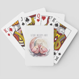 Creëer Uw eigen Roze Maanmot Pokerkaarten