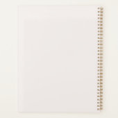 Creëer Uw eigen roze pentakelbloemen Planner (Achterkant)