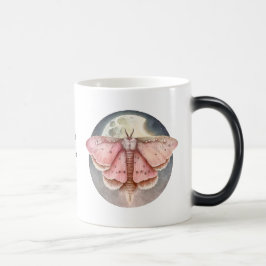 Creëer Uw eigen Roze Volle Maan Moth Magische Mok