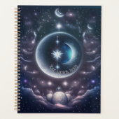 Creëer Uw eigen Roze Wolken & Zilveren Maan Planner (Voorkant)