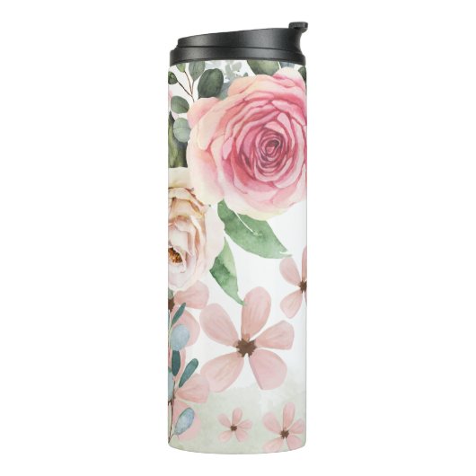 Creëer Uw eigen Rozen & Wildflower Thermosbeker (Gedraaid links)