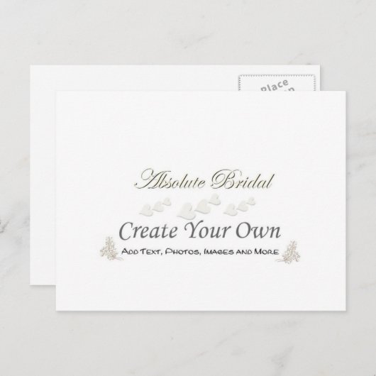 Creëer uw eigen RSVP-Briefkaart Uitnodiging Briefkaart (Voorkant / Achterkant)