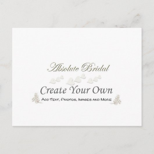 Creëer uw eigen RSVP-Briefkaart Uitnodiging Briefkaart (Voorkant)