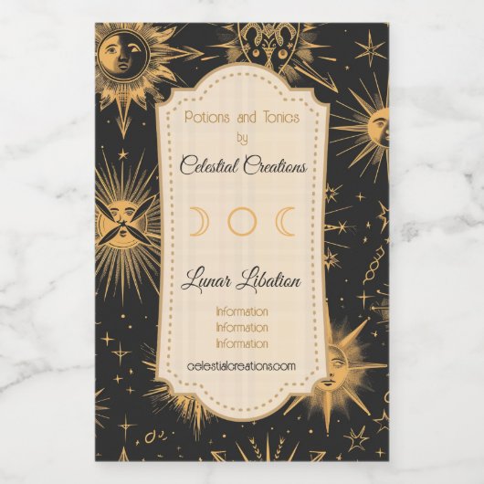 Creëer Uw Eigen Ruimte Anomolies Celestial Wijn Etiket (Enkel label)