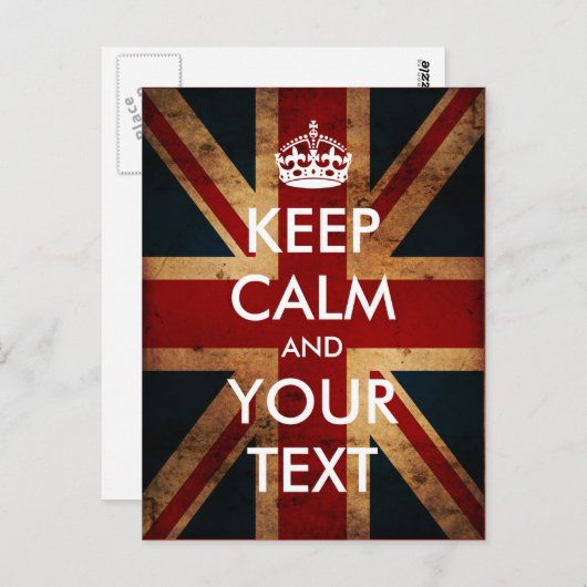 Creëer uw eigen Rust van het Levensonderhoud & Briefkaart (Voorkant / Achterkant)