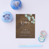 Creëer Uw eigen RUSTIC Eucalyptus Weddenschap Flye Flyer (Enkel)