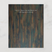 Creëer Uw eigen RUSTIC Eucalyptus Weddenschap Flye Flyer (Achterkant)