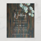 Creëer Uw eigen RUSTIC Eucalyptus Weddenschap Flye Flyer (Voorkant)