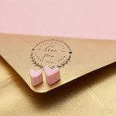 Creëer Uw Eigen Rustiek Laat Liefde Grow Bruiloft  Rubberstempel