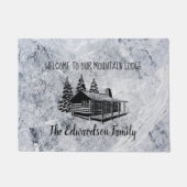 Creëer Uw eigen rustieke familie Mountain Lodge af Deurmat (Voorkant)