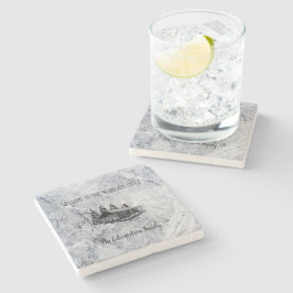 Creëer Uw eigen rustieke familie Mountain Lodge af Stenen Onderzetter