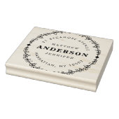 Creëer Uw eigen rustieke gekranste retouradres Rubberstempel (Stempel)