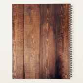 Creëer uw eigen rustieke houten foto bruiloft Plan Planner (Achterkant)