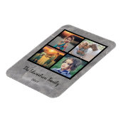 Creëer uw eigen rustieke stenen familie foto colla magneet (Linkerzijde)