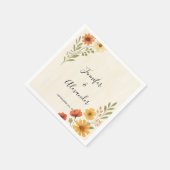 Creëer uw eigen rustieke waterverf bloemenbruiloft servet (Hoek)