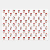 Creëer uw eigen Santa Hat gezicht Inpakpapier Vel (Voorkant)