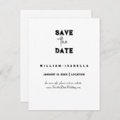 Creëer uw eigen save the date kaarten (Voorkant / Achterkant)