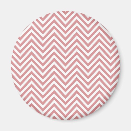 Creëer uw eigen Save the date Magnet Coral Chevron (Voorkant)
