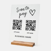Creëer uw eigen scan om QR-code bedrijfsnaam te be Acryl Bord (Hoek)