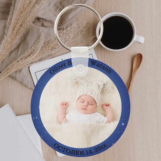 Creëer Uw Eigen Schattige Pasgeboren Baby Aangepas Sleutelhanger