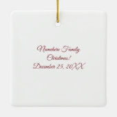 Creëer uw eigen Schattige roze kerstengel Keramisch Ornament (Achterkant)