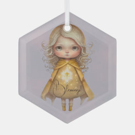 Creëer Uw Eigen Schattige Starlight Meisje Glas Ornament