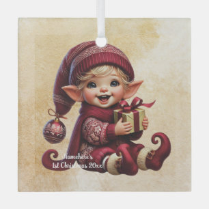 Creëer uw eigen Schattige vintage kerstgnoom Glas Ornament