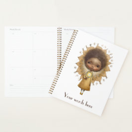 Creëer Uw Eigen Schattige Zonnebloem Meisje Planner