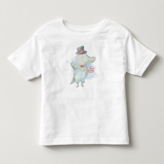 Creëer Uw eigen Schattigee Alligator Lollipop Kinder Shirts (Voorkant)