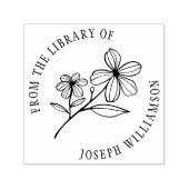Creëer Uw eigen Schattigee Bloemen Uit de Biblioth Zelfinktende Stempel (Design)