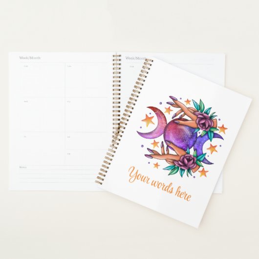 Creëer Uw Eigen Schattigee Drievoudige Maan Godin  Planner (Display)