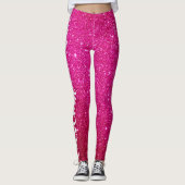 Creëer uw eigen Schattigee gepersonaliseerde roze  Leggings (Voorkant)