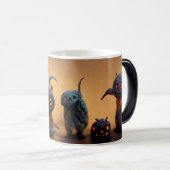 Creëer Uw eigen Schattigee griezelige monsters Magische Mok (Voorkant rechts)