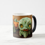Creëer Uw eigen Schattigee Halloween Monsters Magische Mok (Voorkant rechts)