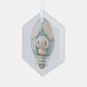 Creëer Uw eigen Schattigee Hete Luchtballon Vogelt Glas Ornament (Voorkant links)