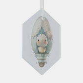 Creëer Uw eigen Schattigee Hete Luchtballon Vogelt Glas Ornament (Voorkant Rechts)