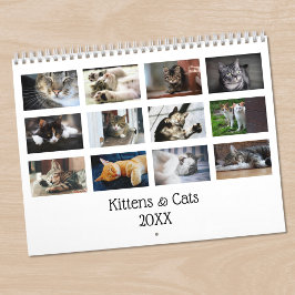 Creëer Uw eigen Schattigee Katten Kittens Pet Foto Kalender